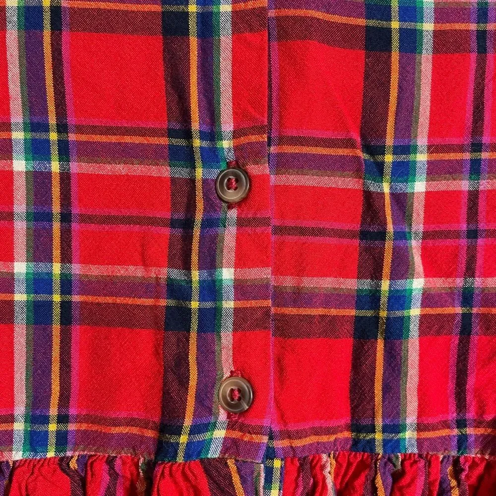 Cute Gymboree Plaid Red Toddler Girls Dress 3T